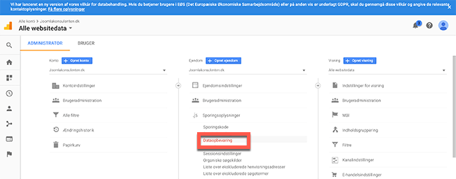 Joomla GDPR analytics 03
