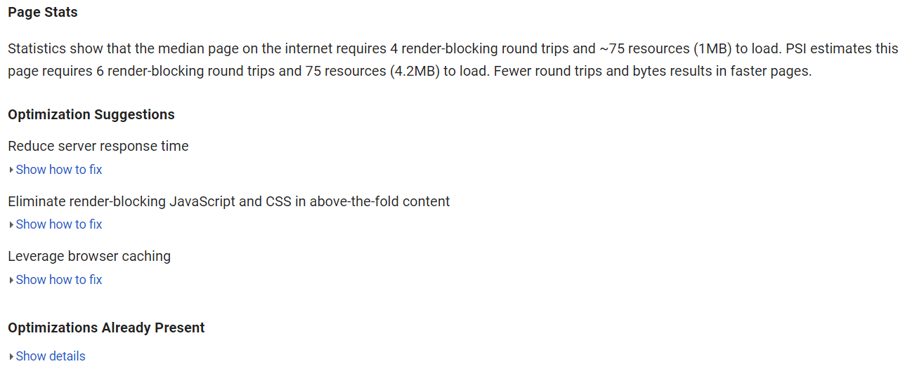 Google PageSpeed Insights