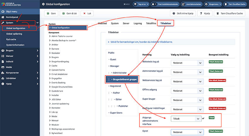 viden brugerrettigheder global